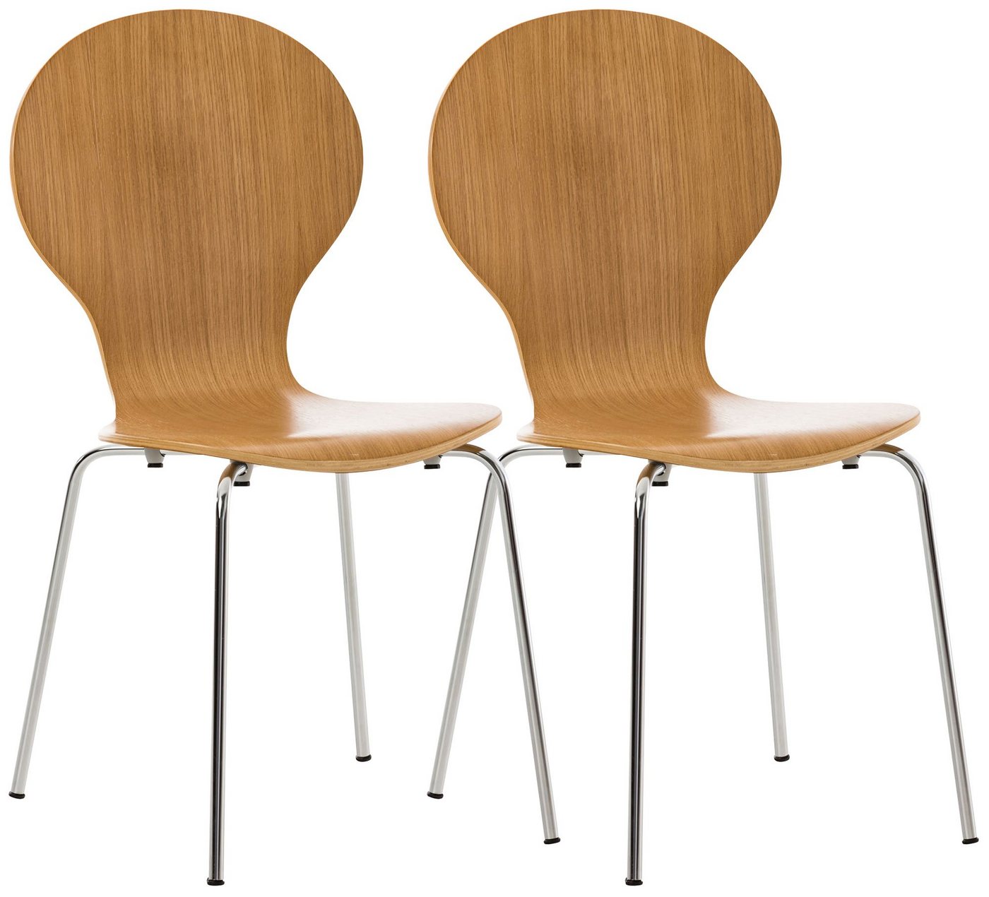 CLP Besucherstuhl Diego (2er Set), stapelbar von CLP