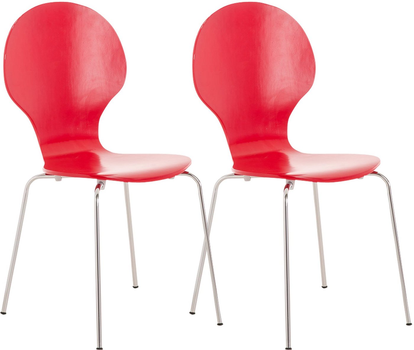 CLP Besucherstuhl Diego (2er Set), stapelbar von CLP
