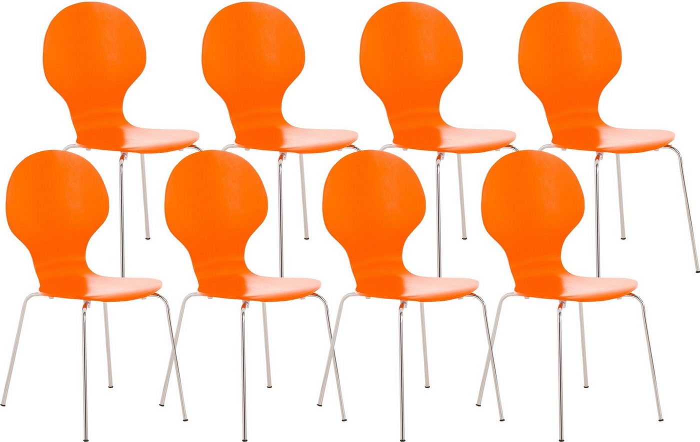 CLP Besucherstuhl Diego (8er Set), stapelbar von CLP