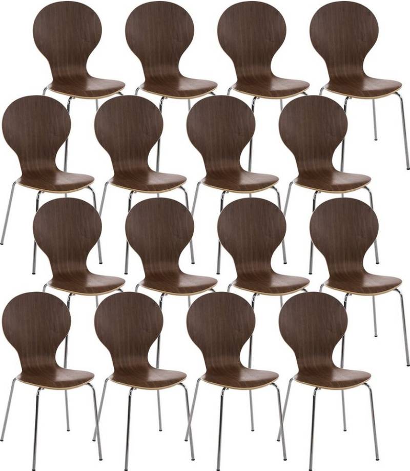 CLP Besucherstuhl Diego V2 (16er Set, 16 St), stapelbar von CLP