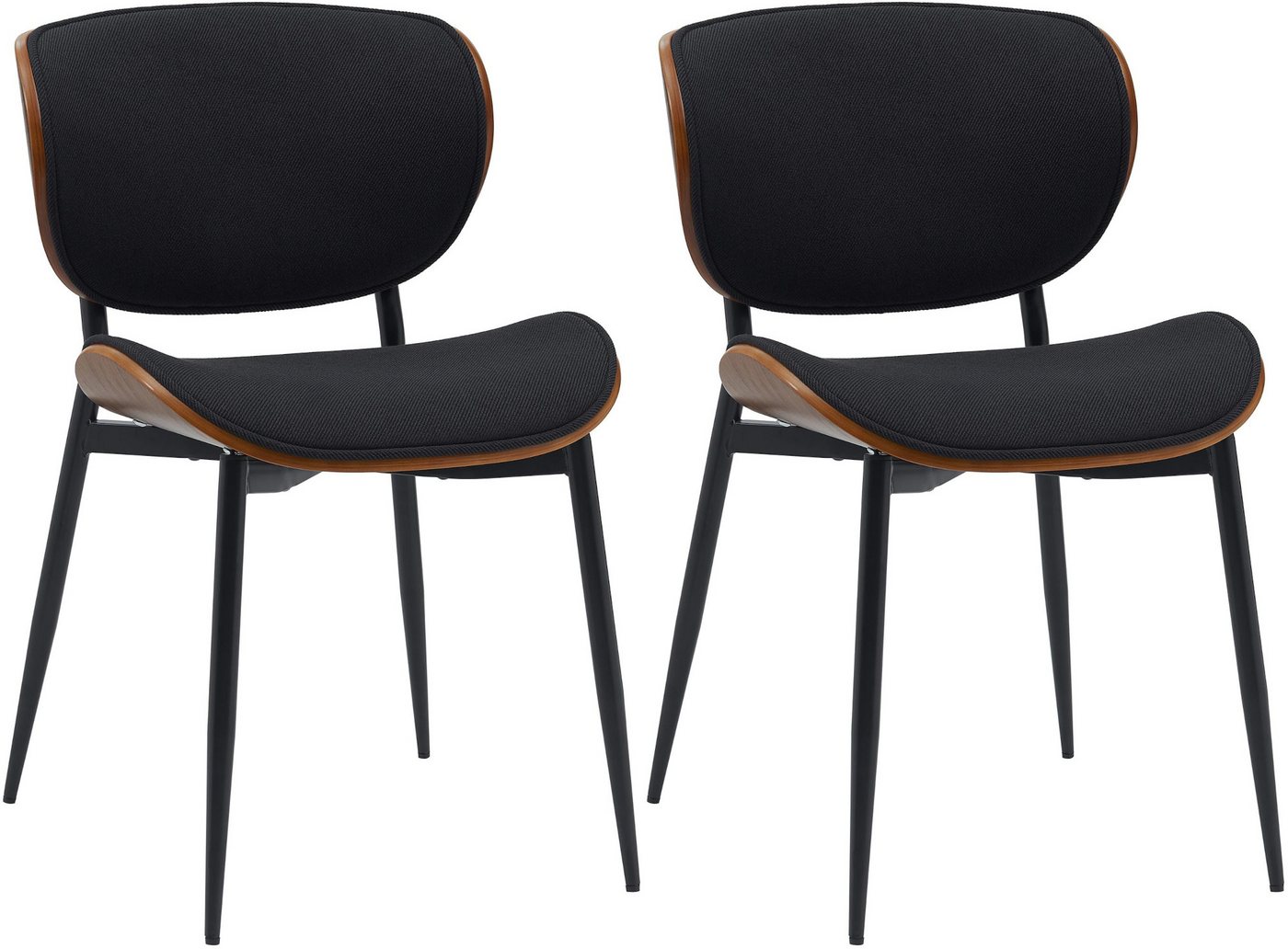 CLP Besucherstuhl Enid (2er Set), Stoff- oder Kunstlederbezug, gepolstert von CLP