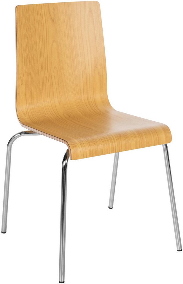 CLP Besucherstuhl Gahanna, Stapelstuhl, Sitz aus HPL-Laminatfurnier von CLP