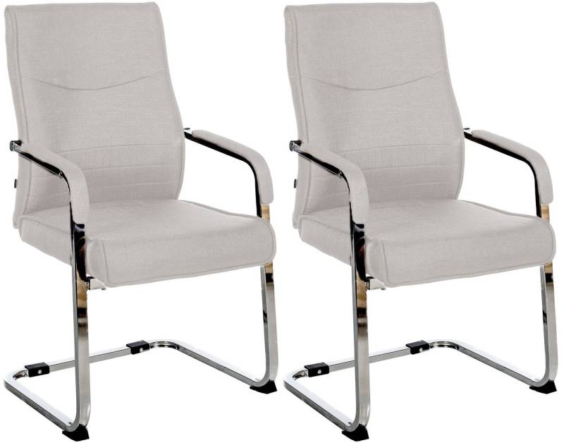 CLP Besucherstuhl Hobart (2er Set, 2 St), Kunstleder oder Stoffbezug von CLP