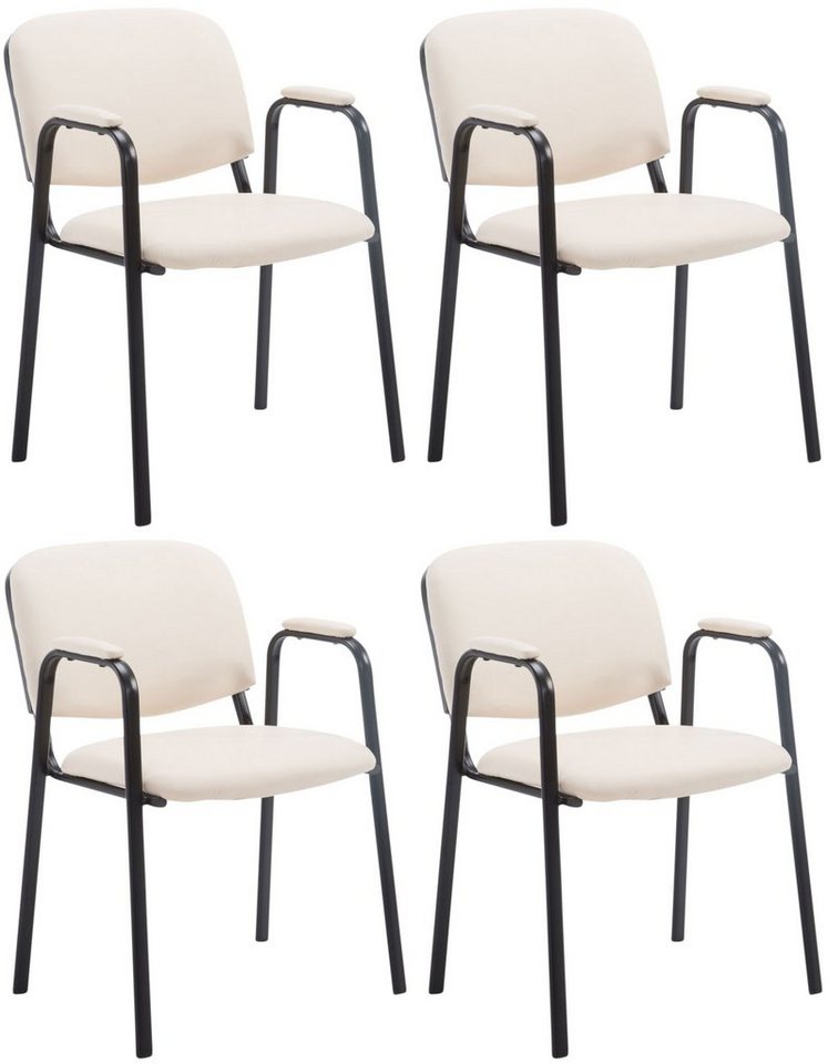 CLP Besucherstuhl Ken PRO Kunstleder (4er Set, 4 St), mit Armlehnen von CLP