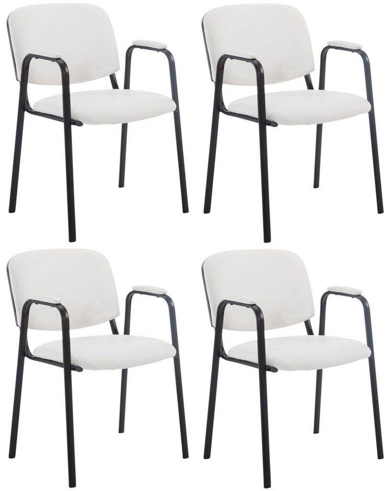 CLP Besucherstuhl Ken PRO Kunstleder (4er Set, 4 St), mit Armlehnen von CLP