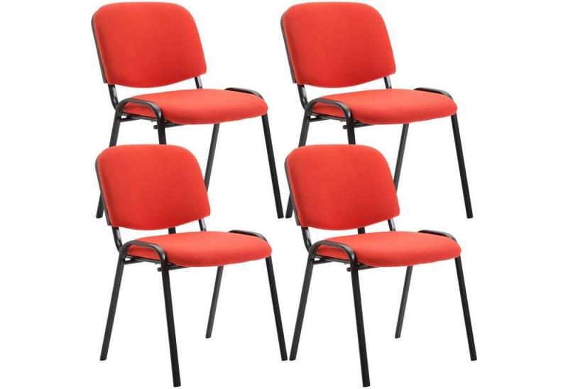 CLP Besucherstuhl Ken Stoff (4er Set), stapelbar, modernes Design von CLP