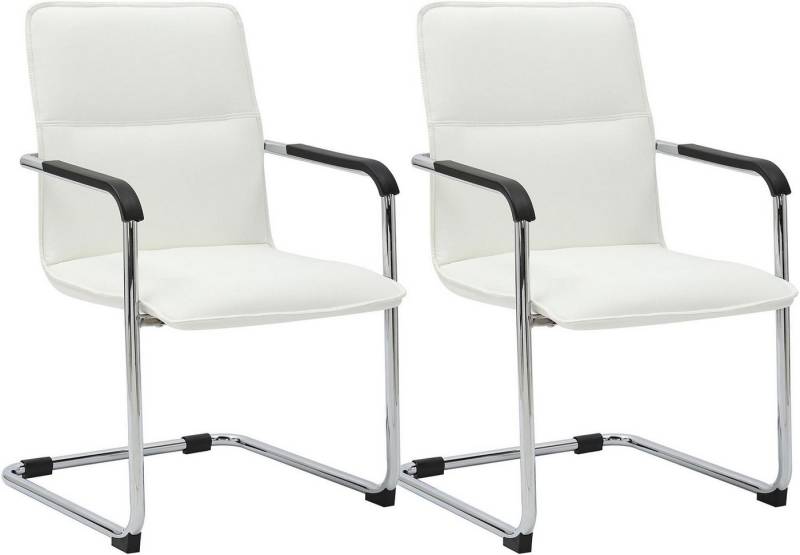 CLP Besucherstuhl Seattle Kunstleder (2er Set, 2 St), Kunstlederbezüge, mit Armlehnen von CLP