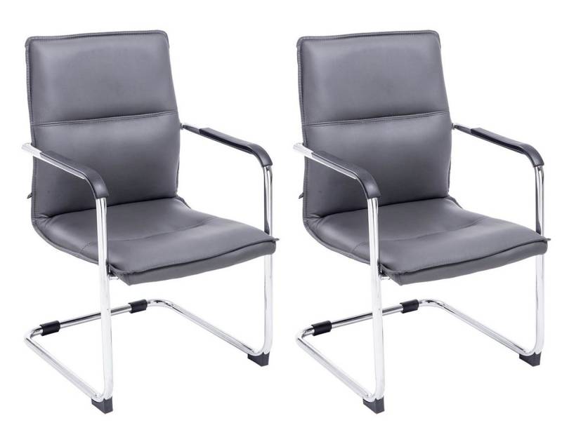 CLP Besucherstuhl Seattle Kunstleder (2er Set), mit Armlehne von CLP
