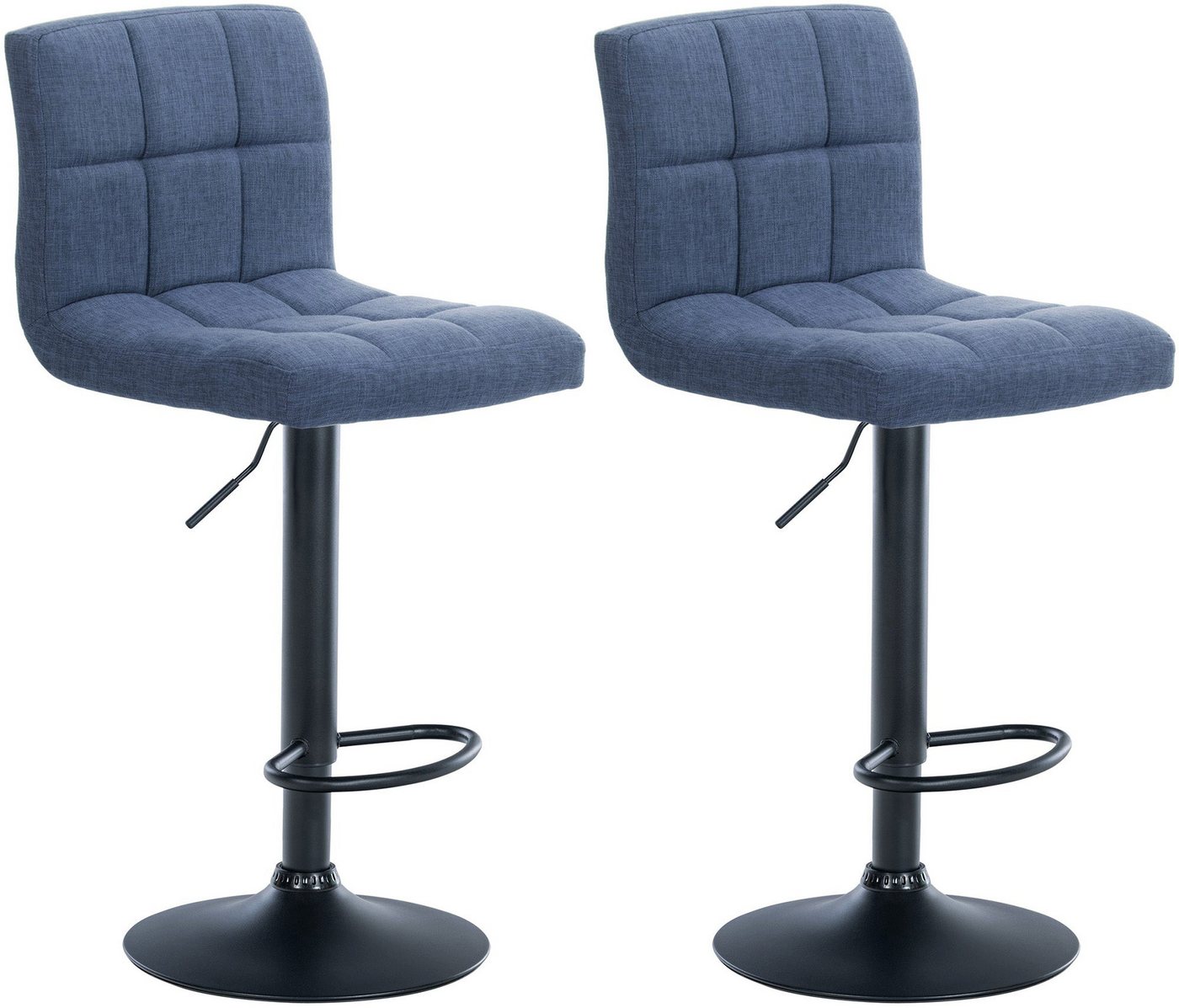 CLP Bistrostuhl 2er Set Barhocker Calma Stoff von CLP