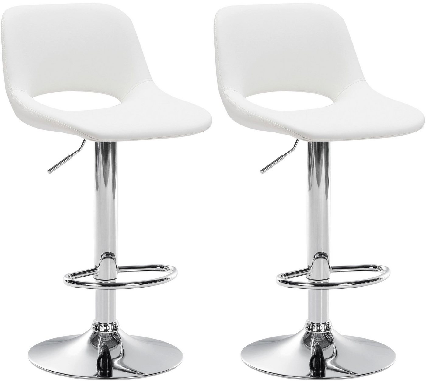 CLP Bistrostuhl 2er Set Barhocker Camden Kunstleder von CLP