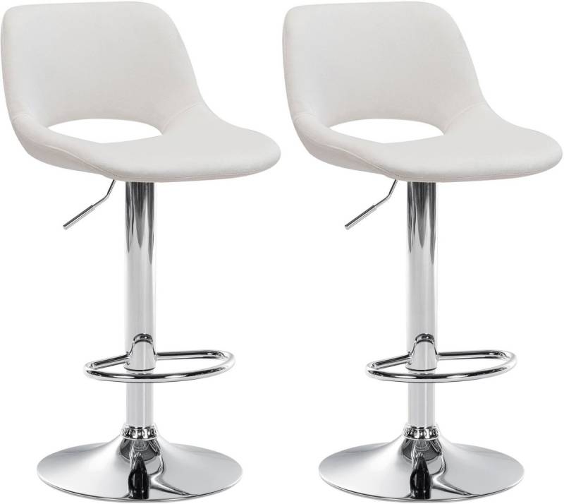 CLP Bistrostuhl 2er Set Barhocker Camden Samt von CLP