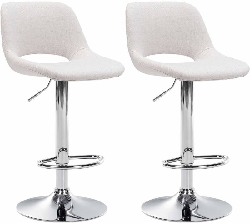 CLP Bistrostuhl 2er Set Barhocker Camden Stoff von CLP