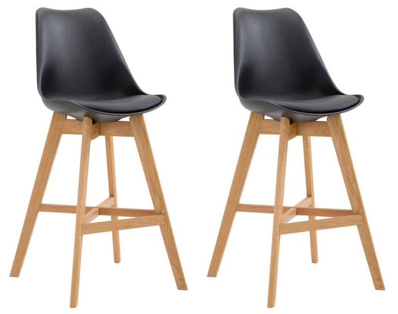 CLP Bistrostuhl 2er Set Barhocker Cannes Kunststoff von CLP