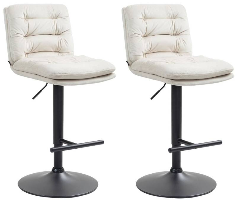 CLP Bistrostuhl 2er Set Barhocker Damar Samt von CLP