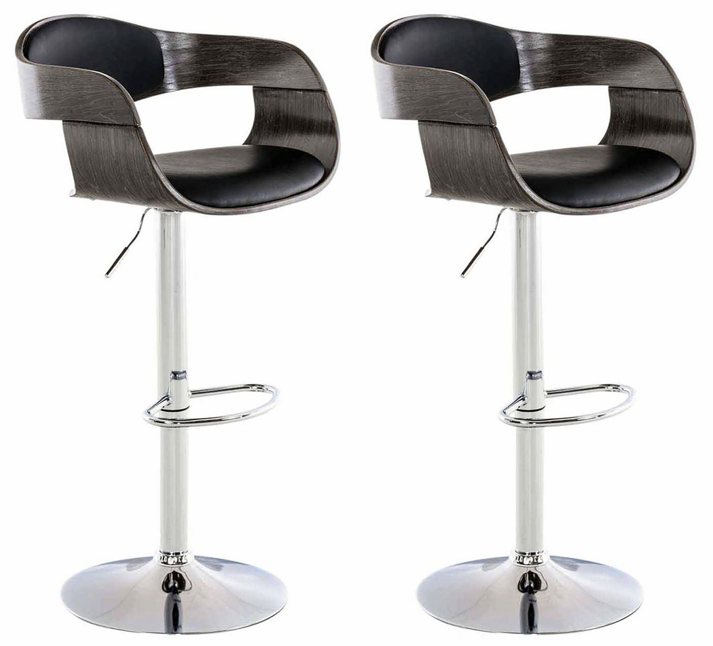 CLP Bistrostuhl 2er Set Barhocker Kingston Kunstleder CLP Bistrostuhl 2er Set Barhocker Kingston Kunstleder von CLP