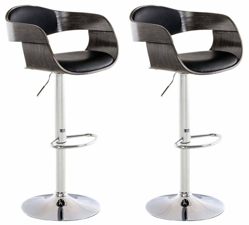 CLP Bistrostuhl 2er Set Barhocker Kingston Kunstleder von CLP
