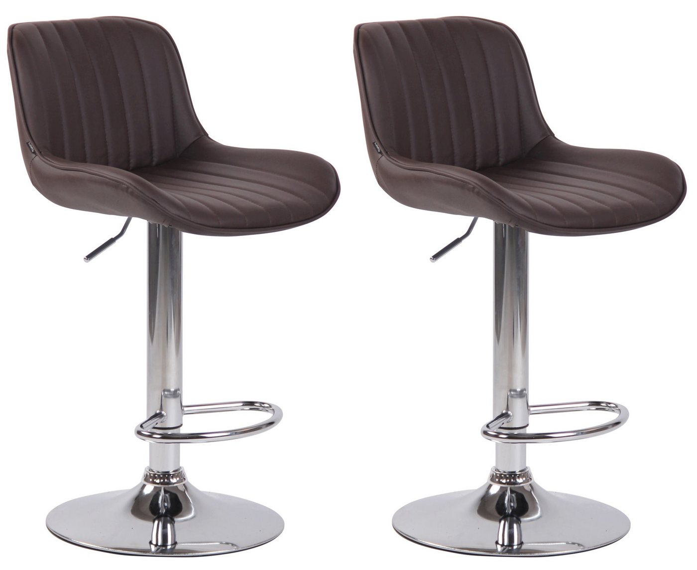 CLP Bistrostuhl 2er Set Barhocker Lentini Kunstleder von CLP