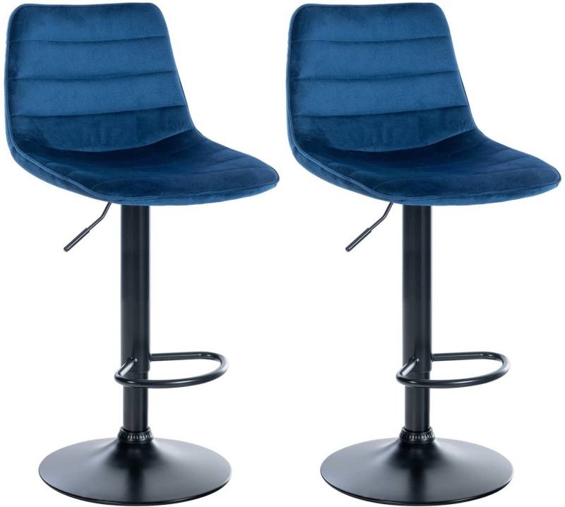 CLP Bistrostuhl 2er Set Barhocker Lex Samt von CLP