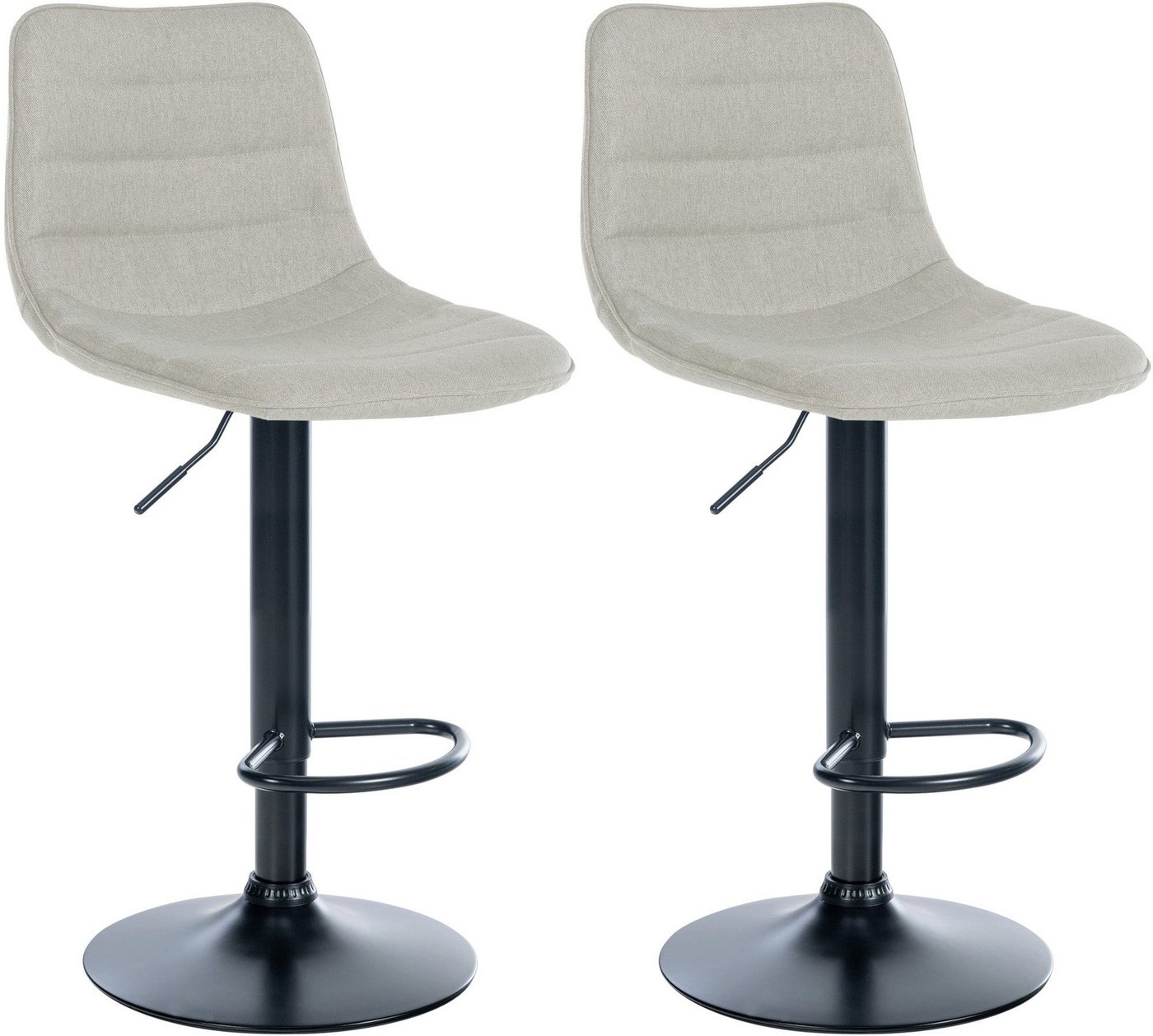CLP Bistrostuhl 2er Set Barhocker Lex Stoff von CLP