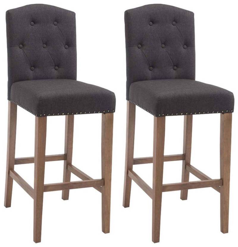 CLP Bistrostuhl 2er Set Barhocker Louise Stoff von CLP