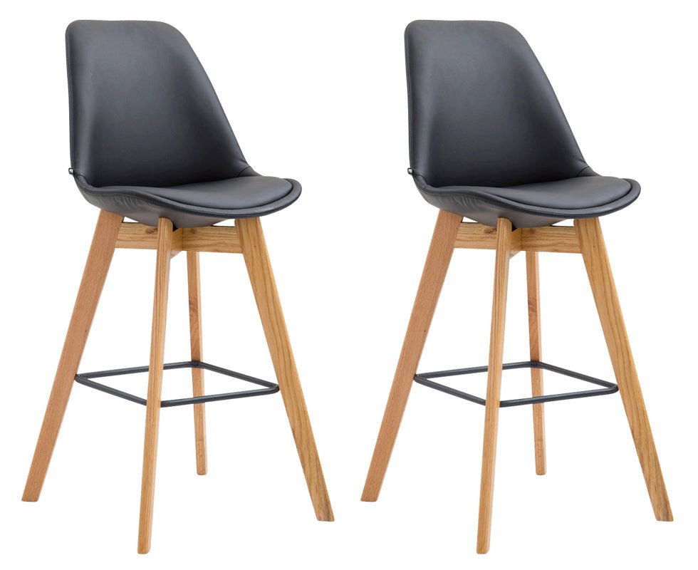CLP Bistrostuhl 2er Set Barhocker Metz Kunstleder CLP Bistrostuhl 2er Set Barhocker Metz Kunstleder von CLP