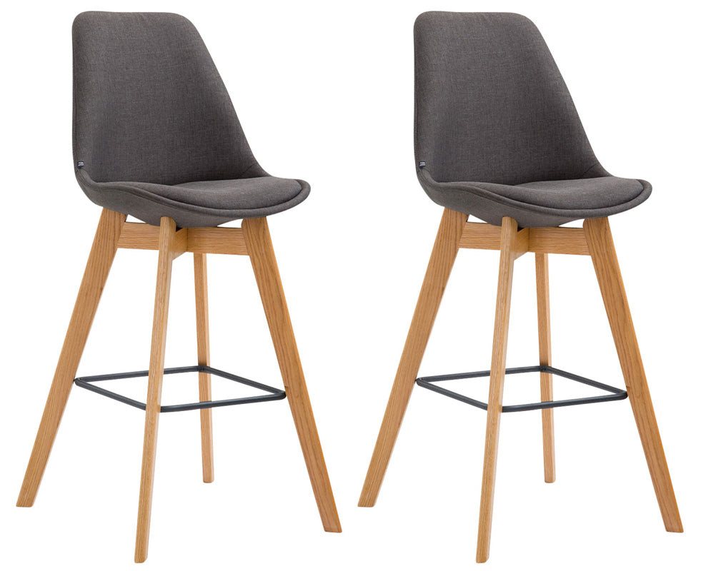 CLP Bistrostuhl 2er Set Barhocker Metz Stoff CLP Bistrostuhl 2er Set Barhocker Metz Stoff von CLP