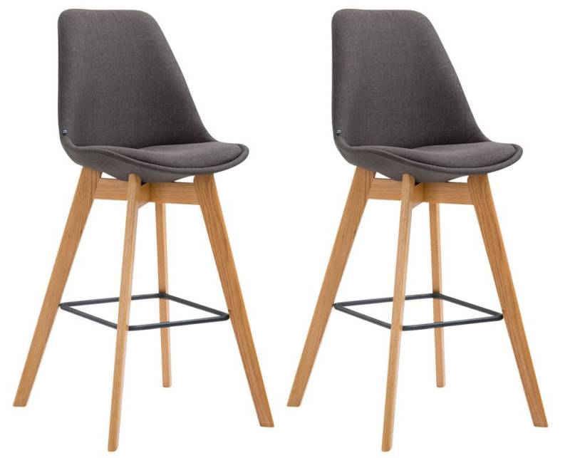 CLP Bistrostuhl 2er Set Barhocker Metz Stoff von CLP