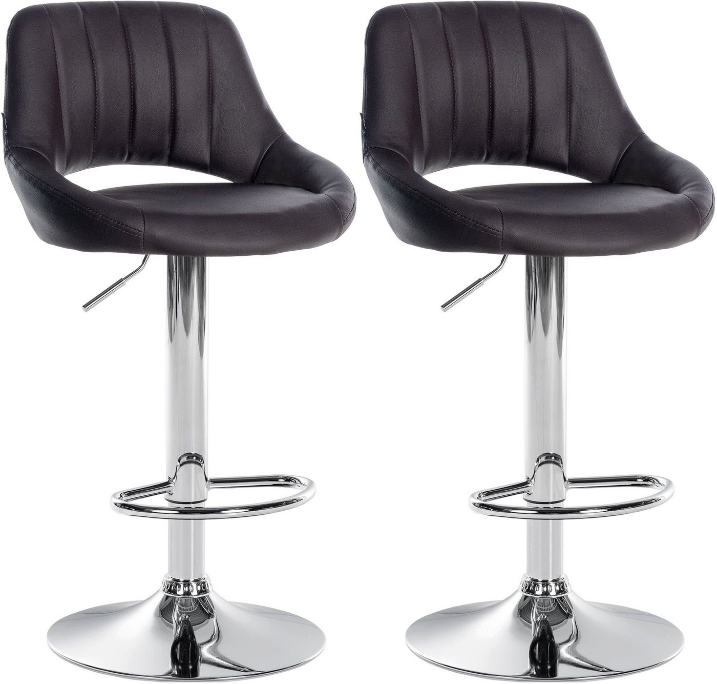 CLP Bistrostuhl 2er Set Barhocker Milet Kunstleder von CLP
