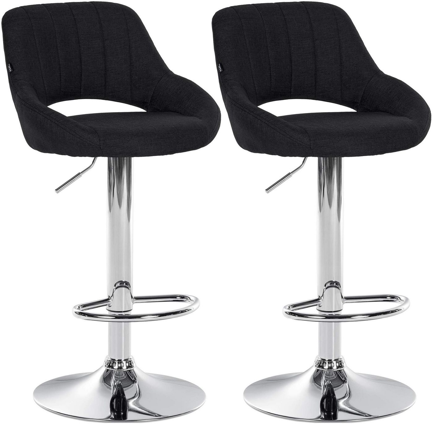 CLP Bistrostuhl 2er Set Barhocker Milet Stoff CLP Bistrostuhl 2er Set Barhocker Milet Stoff von CLP