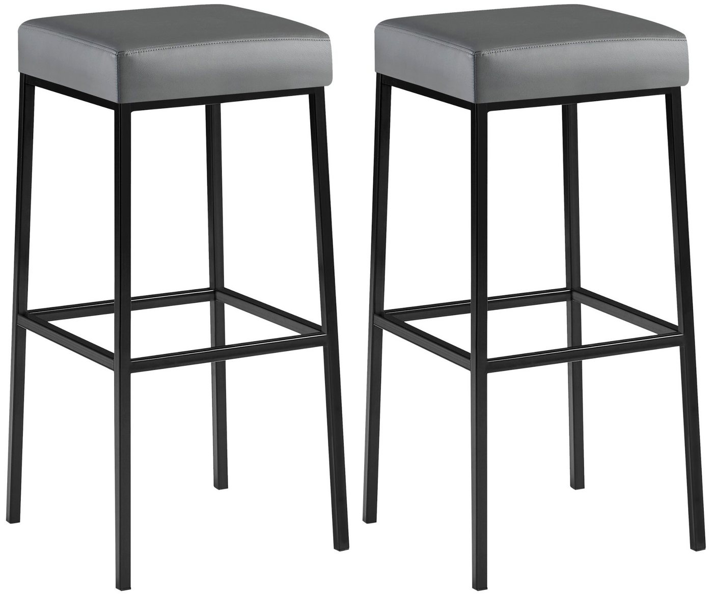 CLP Bistrostuhl 2er Set Barhocker Montreal Kunstlederbezug CLP Bistrostuhl 2er Set Barhocker Montreal Kunstlederbezug von CLP