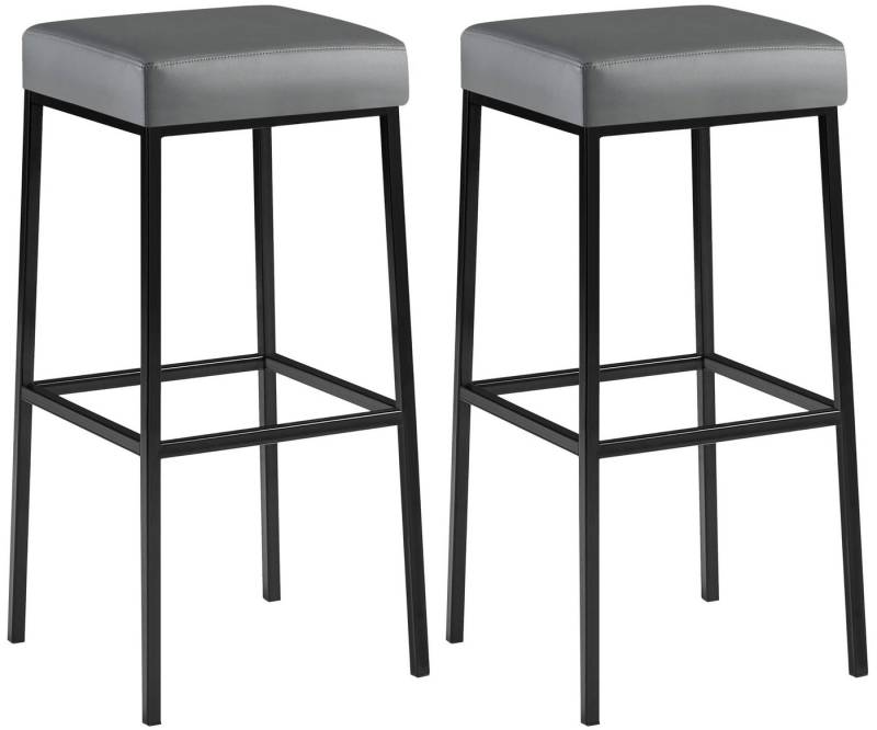 CLP Bistrostuhl 2er Set Barhocker Montreal Kunstlederbezug von CLP