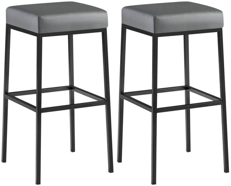 CLP Bistrostuhl 2er Set Barhocker Montreal Kunstlederbezug von CLP