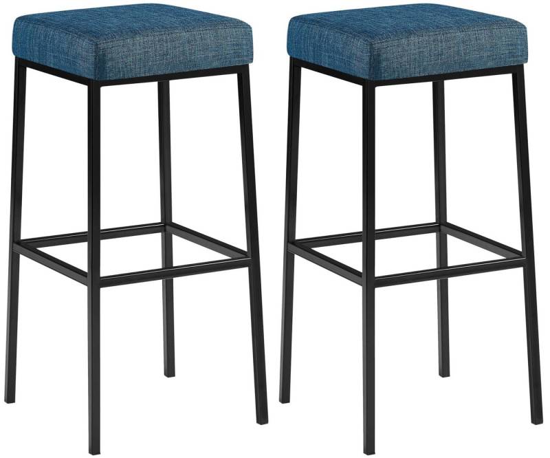 CLP Bistrostuhl 2er Set Barhocker Montreal Stoffbezug von CLP