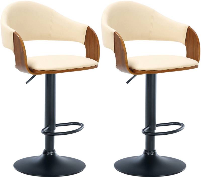CLP Bistrostuhl 2er Set Barhocker Nilse Kunstleder von CLP