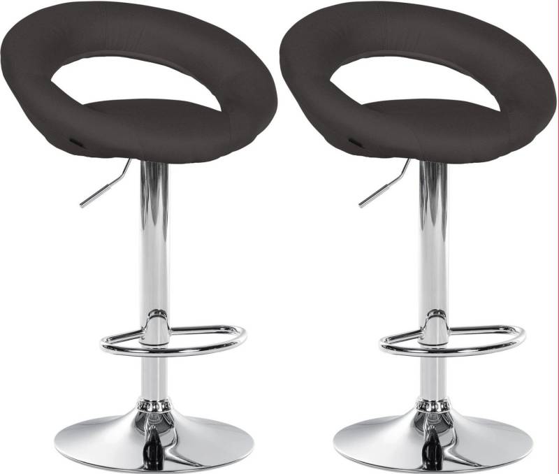 CLP Bistrostuhl 2er Set Barhocker Olinda Stoff von CLP
