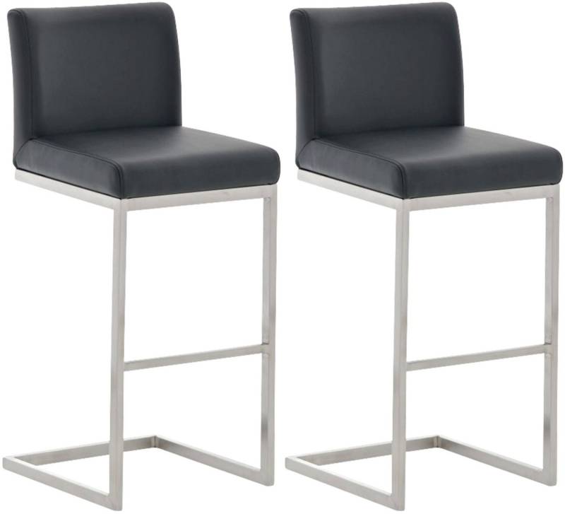 CLP Bistrostuhl 2er Set Barhocker Paros Kunstlederbezug von CLP