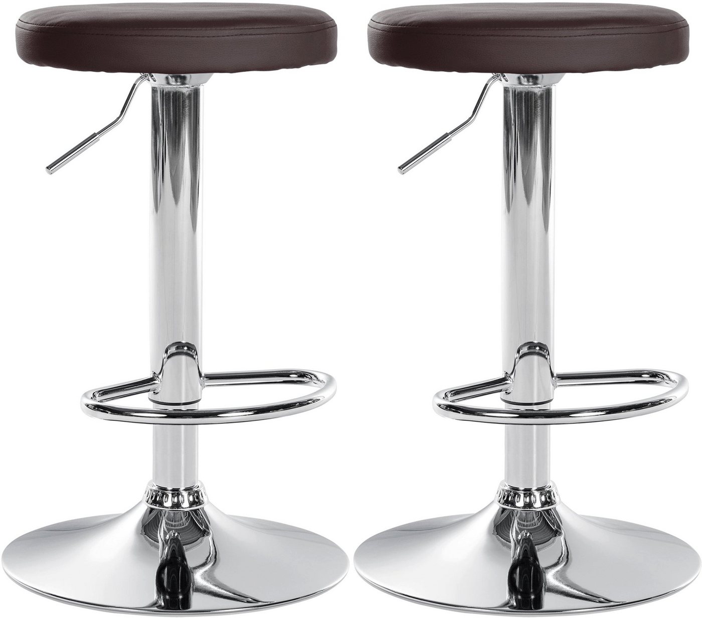 CLP Bistrostuhl 2er Set Barhocker Ponte Kunstleder von CLP
