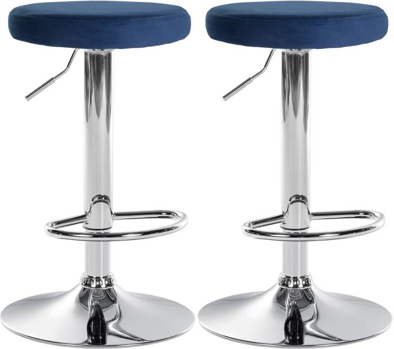 CLP Bistrostuhl 2er Set Barhocker Ponte Samt von CLP