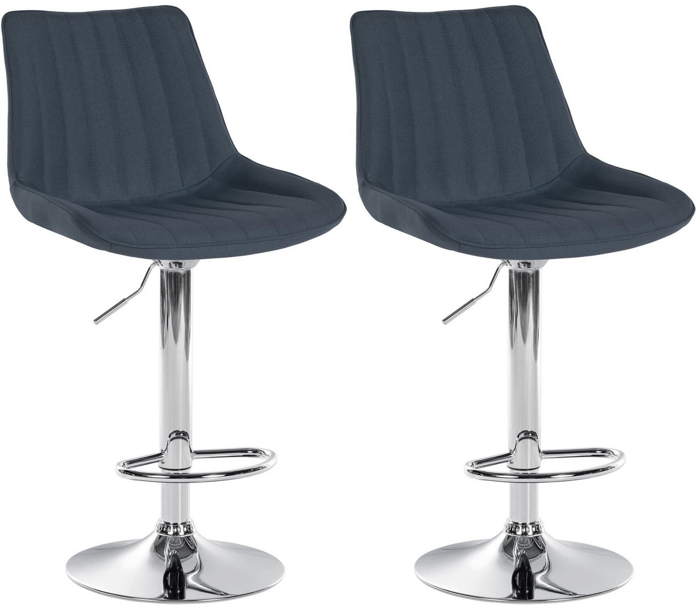 CLP Bistrostuhl 2er Set Barhocker Toni Stoff von CLP