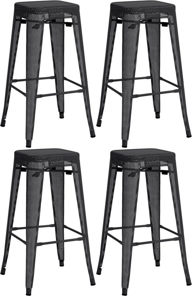 CLP Bistrostuhl 4er Set Barhocker Fletcher CLP Bistrostuhl 4er Set Barhocker Fletcher von CLP