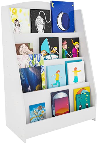 CLP Bücherregal Melfa I Zeitschriftenständer Mit 4 Fächern I Regal Für Kinderbücher I Organizer Weiß, Größe:60 cm CLP Bücherregal Melfa I Zeitschriftenständer Mit 4 Fächern I Regal Für Kinderbücher I Organizer Weiß, Größe:60 cm von CLP