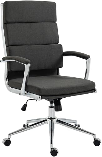 CLP Bürostuhl Cleveland I Ergonomischer Schreibtischstuhl I Höhenverstellbar mit Wippfunktion I Chefsessel mit Armlehnen, Farbe:dunkelgrau, Material:Stoff CLP Bürostuhl Cleveland I Ergonomischer Schreibtischstuhl I Höhenverstellbar mit Wippfunktion I Chefsessel mit Armlehnen, Farbe:dunkelgrau, Material:Stoff von CLP