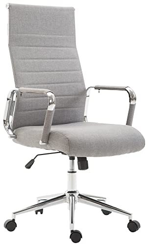 CLP Bürostuhl Kolumbus Stoff I Ergonomischer Chefsessel I Komfort Für Lange Arbeitstage I Robust Und Langlebig Für Gaming Und Home-Office, Farbe:grau CLP Bürostuhl Kolumbus Stoff I Ergonomischer Chefsessel I Komfort Für Lange Arbeitstage I Robust Und Langlebig Für Gaming Und Home-Office, Farbe:grau von CLP