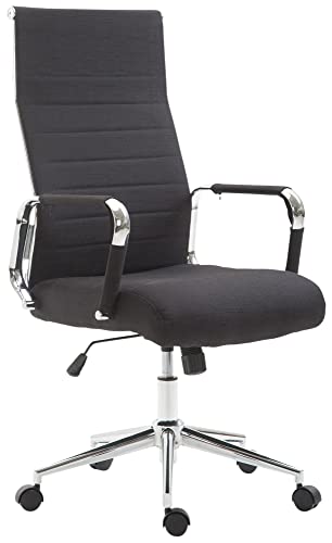 CLP Bürostuhl Kolumbus Stoff I Ergonomischer Chefsessel I Komfort Für Lange Arbeitstage I Robust Und Langlebig Für Gaming Und Home-Office, Farbe:schwarz CLP Bürostuhl Kolumbus Stoff I Ergonomischer Chefsessel I Komfort Für Lange Arbeitstage I Robust Und Langlebig Für Gaming Und Home-Office, Farbe:schwarz von CLP