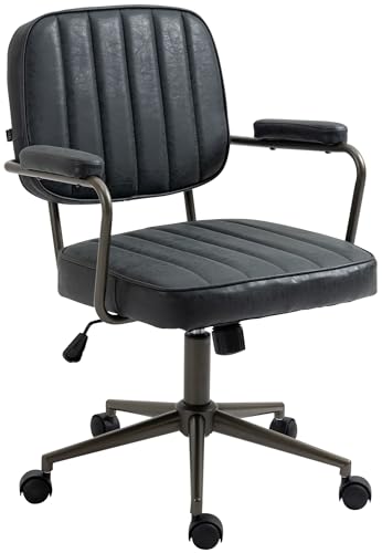 CLP Bürostuhl Natrona I Ergonomisch Höhenverstellbarer Schreibtischstuhl I 360 Grad Drehbar Mit Wippfunktion Gepolstert Und Leichtlaufrollen, Farbe:antik schwarz CLP Bürostuhl Natrona I Ergonomisch Höhenverstellbarer Schreibtischstuhl I 360 Grad Drehbar Mit Wippfunktion Gepolstert Und Leichtlaufrollen, Farbe:antik schwarz von CLP