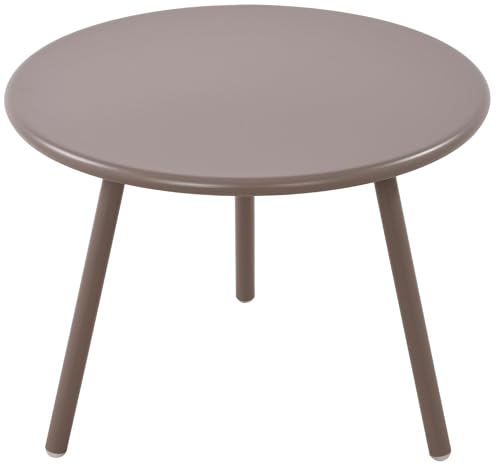 CLP Couchtisch Minot I Runder Loungetisch für draußen und drinnen I Gartentisch wetterfest und UV-beständig I Outdoor Beistelltisch, Farbe:Taupe CLP Couchtisch Minot I Runder Loungetisch für draußen und drinnen I Gartentisch wetterfest und UV-beständig I Outdoor Beistelltisch, Farbe:Taupe von CLP