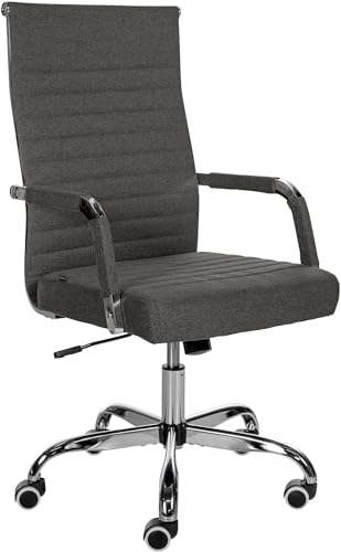CLP Ergonomischer Bürostuhl Amadora I Höhenverstellbar, 360 Grad Drehstuhl I Kunstleder Oder Stoff Bezug I Langlebig, 120 kg Belastbar, Farbe:dunkelgrau, Material:Stoff CLP Ergonomischer Bürostuhl Amadora I Höhenverstellbar, 360 Grad Drehstuhl I Kunstleder Oder Stoff Bezug I Langlebig, 120 kg Belastbar, Farbe:dunkelgrau, Material:Stoff von CLP