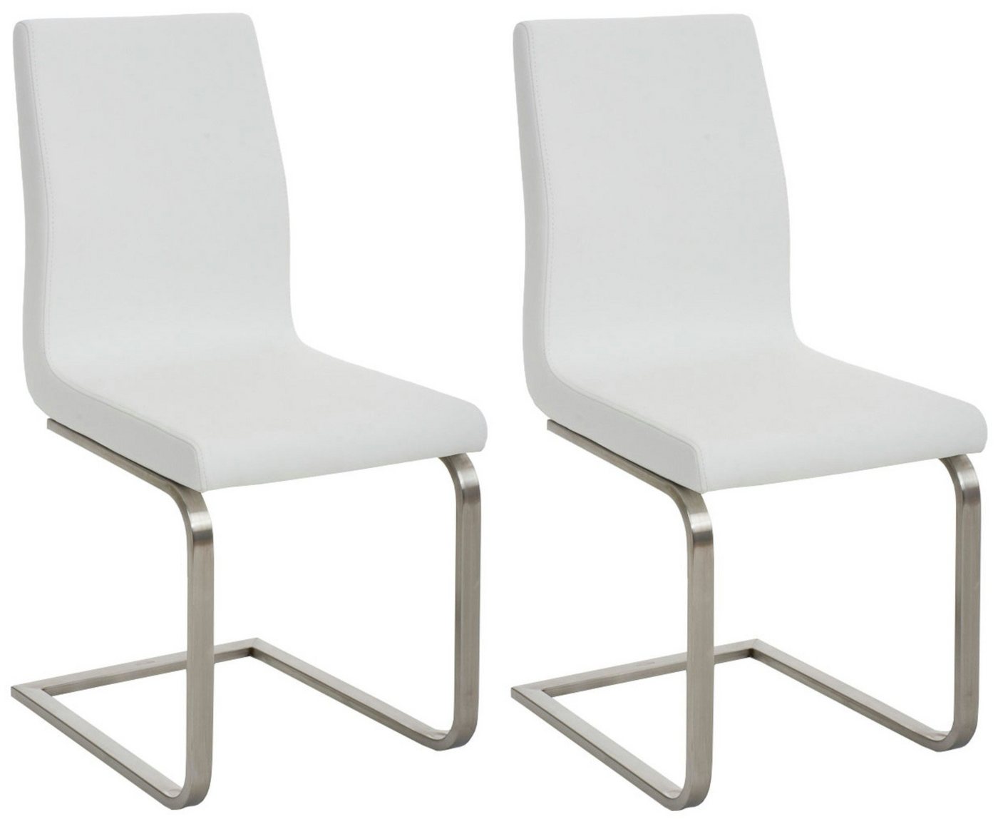 CLP Esszimmerstuhl Belfort (2er Set), robustes Edelstahlgestell von CLP
