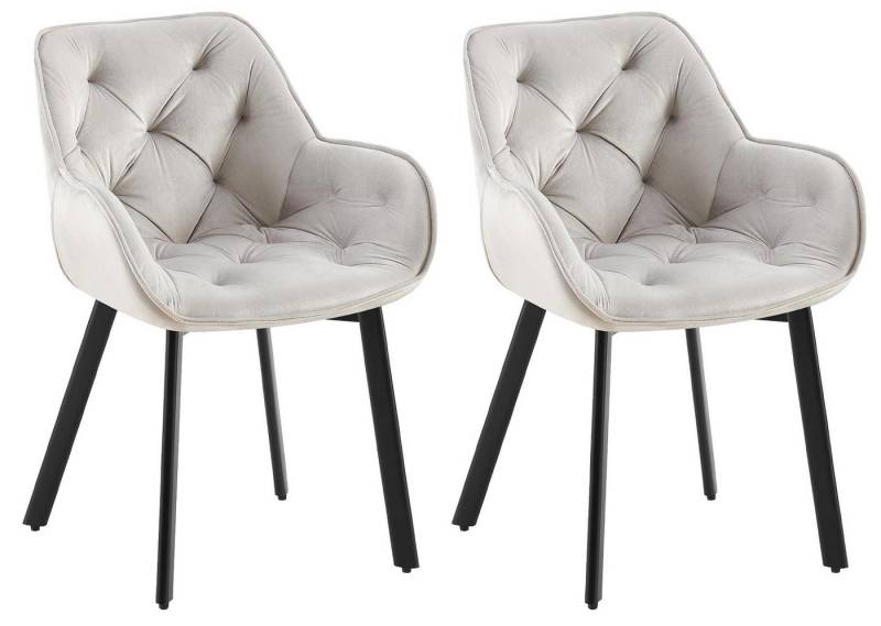 CLP Esszimmerstuhl Antigo (2er Set, 2 St), ergonomisch, gepolstert, 180° Drehfunktion von CLP