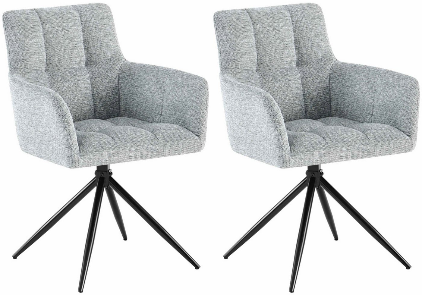 CLP Esszimmerstuhl Jonah (2er Set, 2 St), drehbar mit Armlehnen, bis 150 kg belastbar von CLP